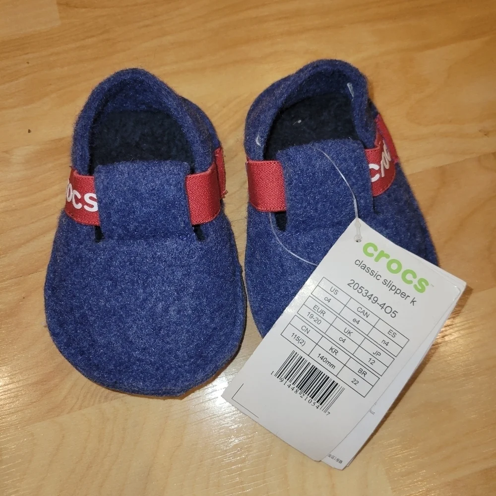 Crocs Classic Kids Slipper Blue Baby Size 4